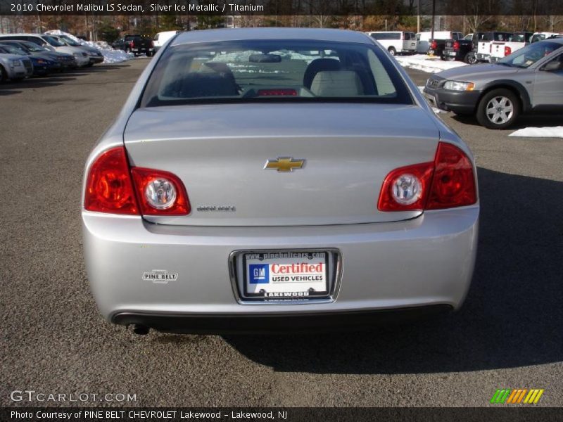 Silver Ice Metallic / Titanium 2010 Chevrolet Malibu LS Sedan