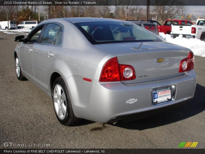 Silver Ice Metallic / Titanium 2010 Chevrolet Malibu LS Sedan