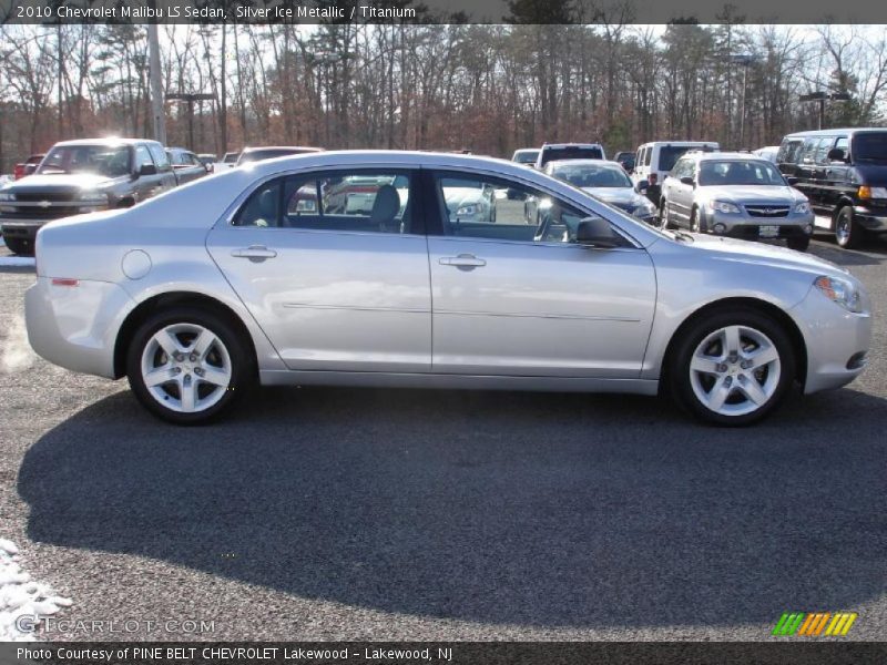 Silver Ice Metallic / Titanium 2010 Chevrolet Malibu LS Sedan