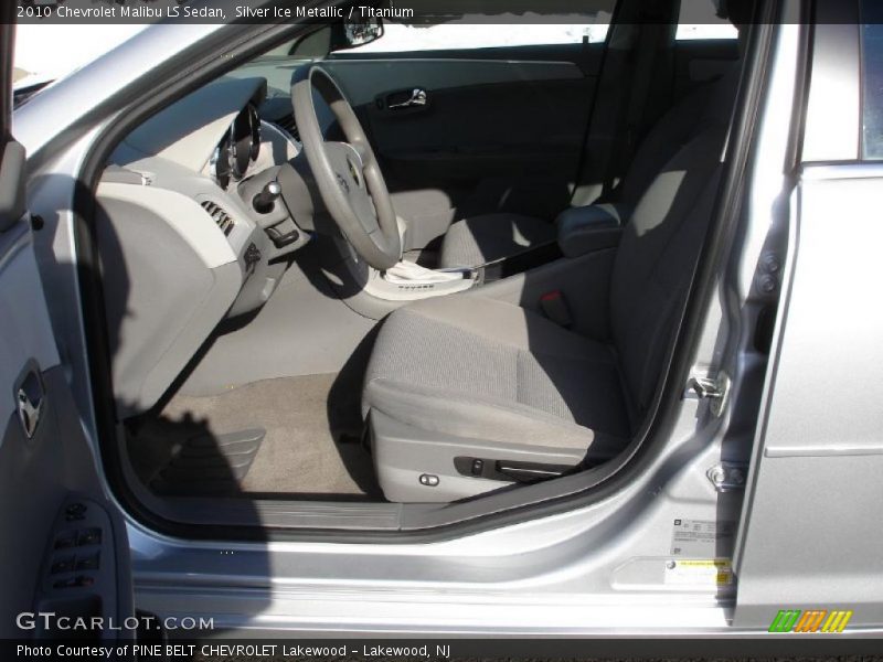 Silver Ice Metallic / Titanium 2010 Chevrolet Malibu LS Sedan