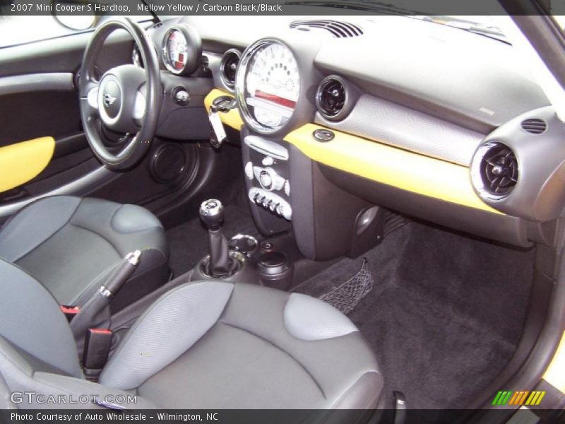 Mellow Yellow / Carbon Black/Black 2007 Mini Cooper S Hardtop
