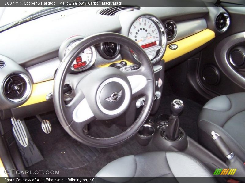 Mellow Yellow / Carbon Black/Black 2007 Mini Cooper S Hardtop