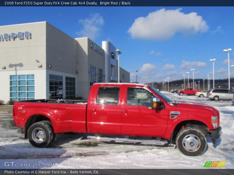 Bright Red / Black 2008 Ford F350 Super Duty FX4 Crew Cab 4x4 Dually