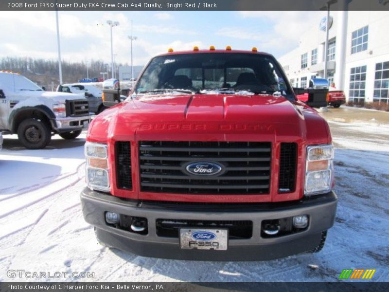 Bright Red / Black 2008 Ford F350 Super Duty FX4 Crew Cab 4x4 Dually