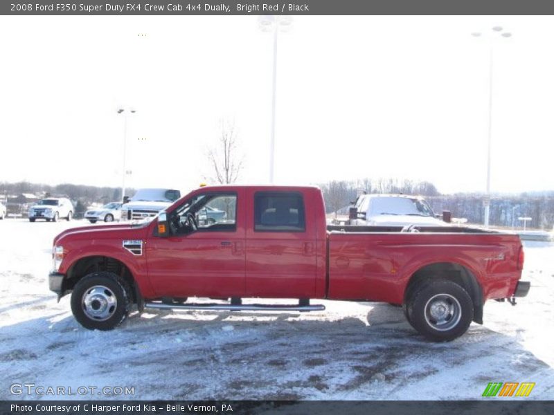 Bright Red / Black 2008 Ford F350 Super Duty FX4 Crew Cab 4x4 Dually