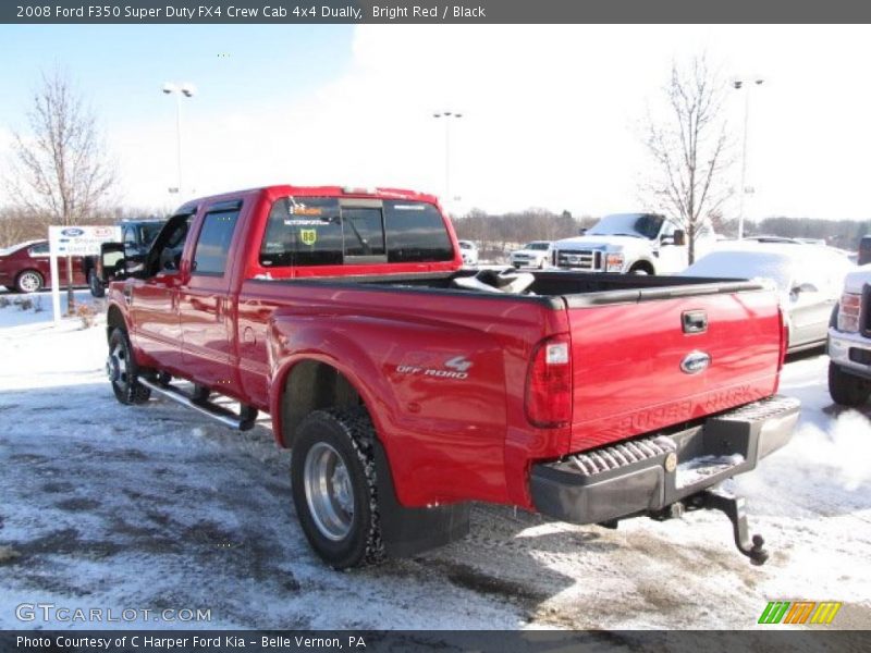 Bright Red / Black 2008 Ford F350 Super Duty FX4 Crew Cab 4x4 Dually