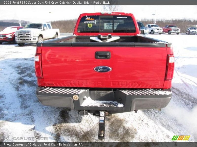 Bright Red / Black 2008 Ford F350 Super Duty FX4 Crew Cab 4x4 Dually