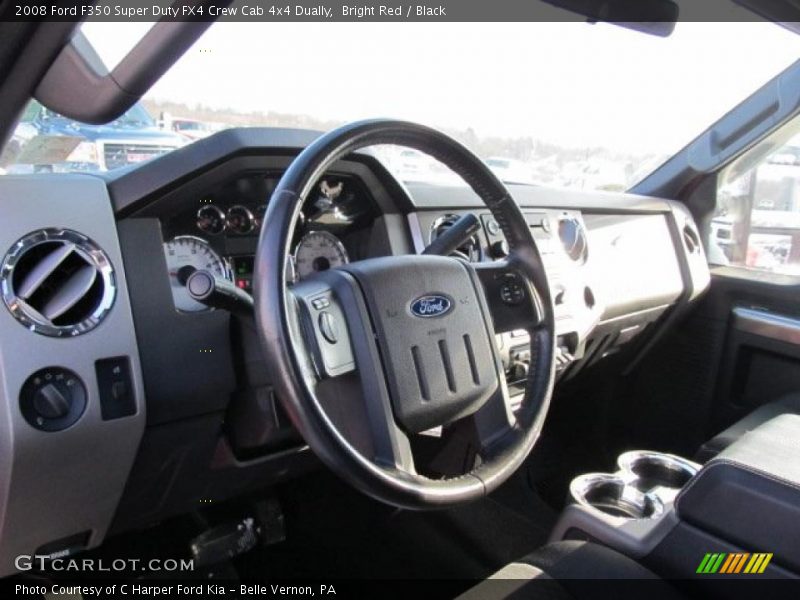 Bright Red / Black 2008 Ford F350 Super Duty FX4 Crew Cab 4x4 Dually