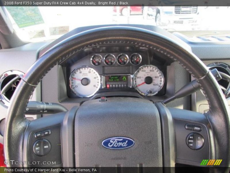 Bright Red / Black 2008 Ford F350 Super Duty FX4 Crew Cab 4x4 Dually