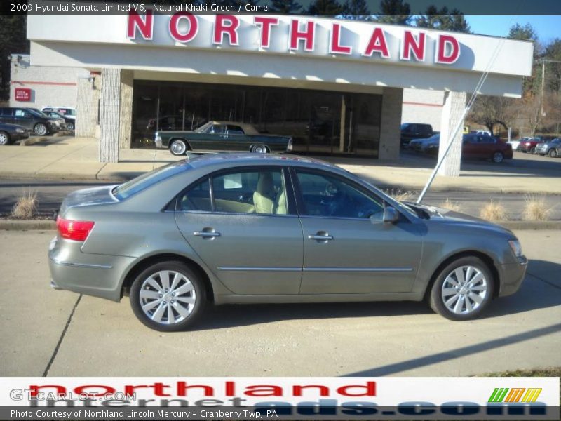 Natural Khaki Green / Camel 2009 Hyundai Sonata Limited V6