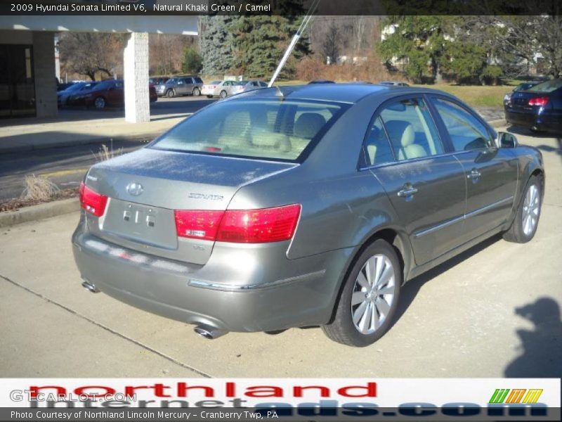 Natural Khaki Green / Camel 2009 Hyundai Sonata Limited V6