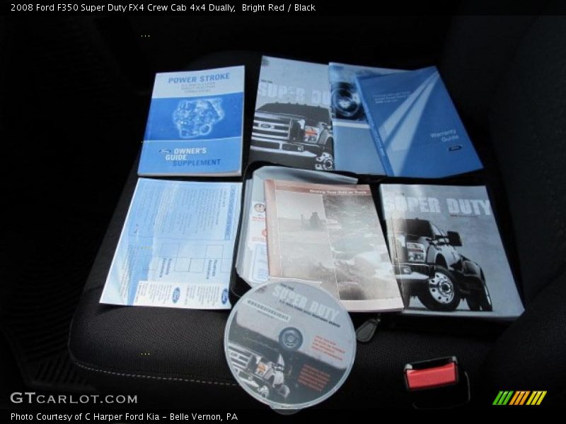 Bright Red / Black 2008 Ford F350 Super Duty FX4 Crew Cab 4x4 Dually