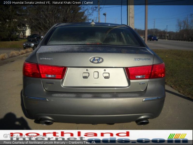 Natural Khaki Green / Camel 2009 Hyundai Sonata Limited V6