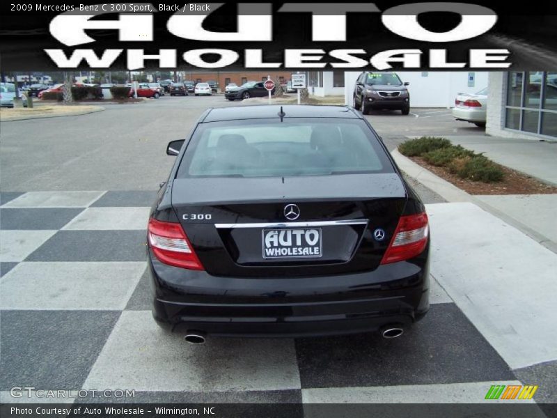 Black / Black 2009 Mercedes-Benz C 300 Sport
