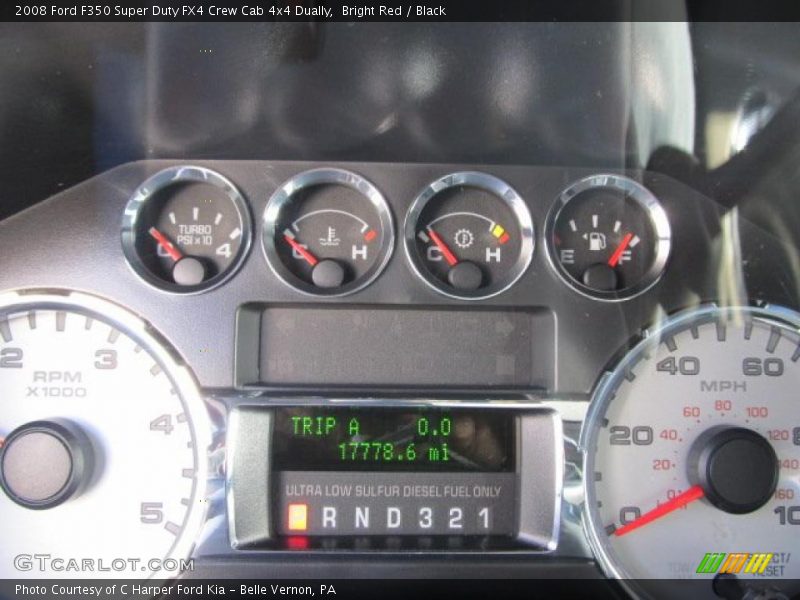 Bright Red / Black 2008 Ford F350 Super Duty FX4 Crew Cab 4x4 Dually