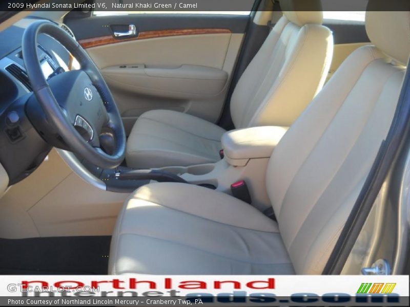 Natural Khaki Green / Camel 2009 Hyundai Sonata Limited V6