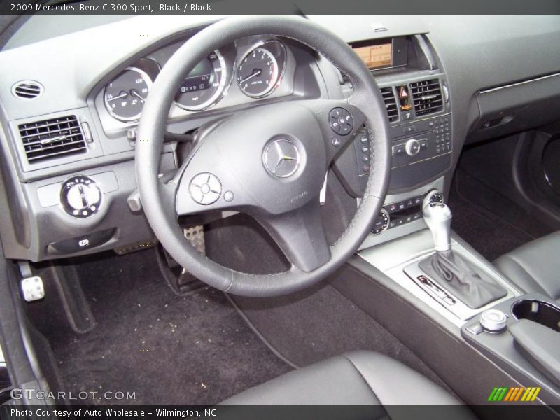 Black / Black 2009 Mercedes-Benz C 300 Sport