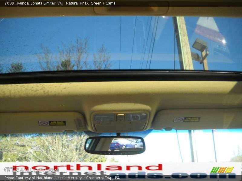 Natural Khaki Green / Camel 2009 Hyundai Sonata Limited V6