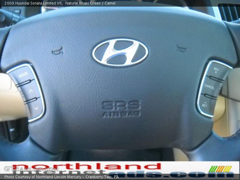 Natural Khaki Green / Camel 2009 Hyundai Sonata Limited V6
