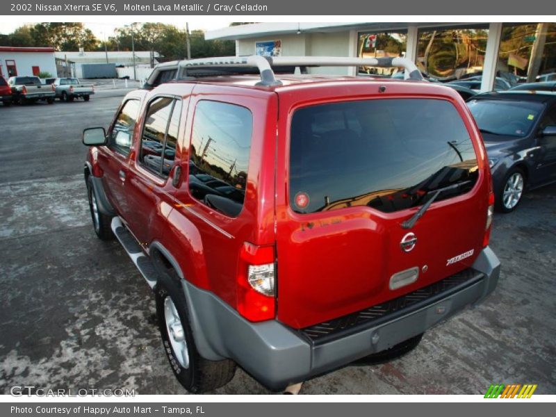 Molten Lava Metallic / Gray Celadon 2002 Nissan Xterra SE V6
