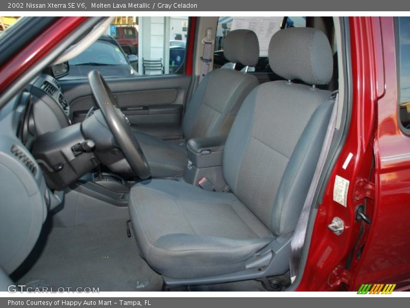Molten Lava Metallic / Gray Celadon 2002 Nissan Xterra SE V6
