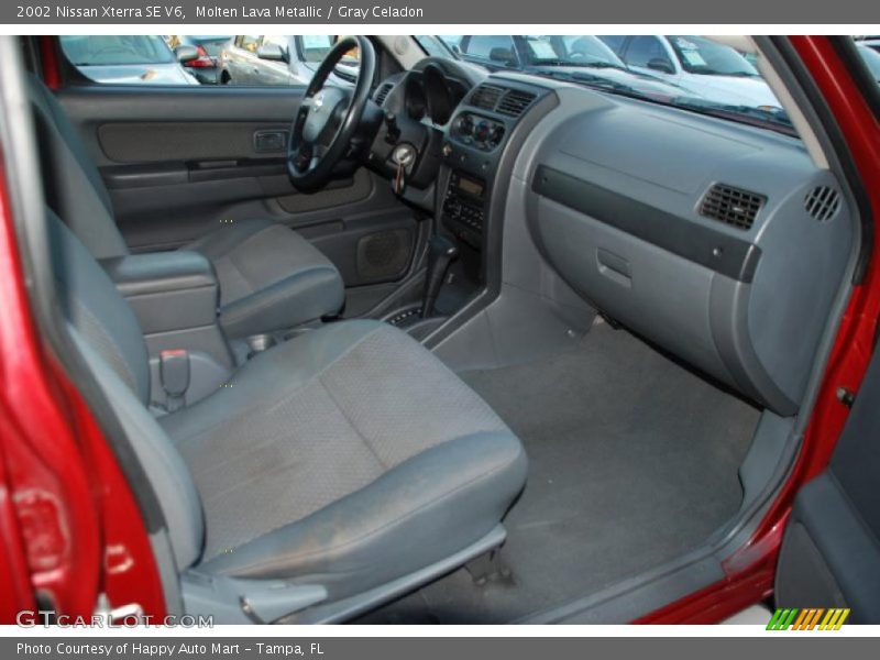 Molten Lava Metallic / Gray Celadon 2002 Nissan Xterra SE V6