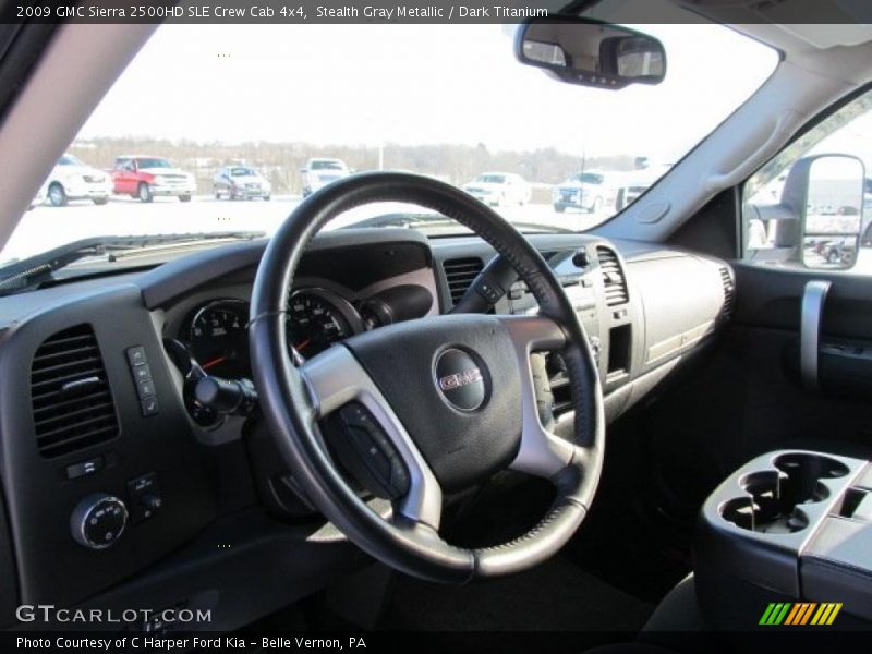 Stealth Gray Metallic / Dark Titanium 2009 GMC Sierra 2500HD SLE Crew Cab 4x4