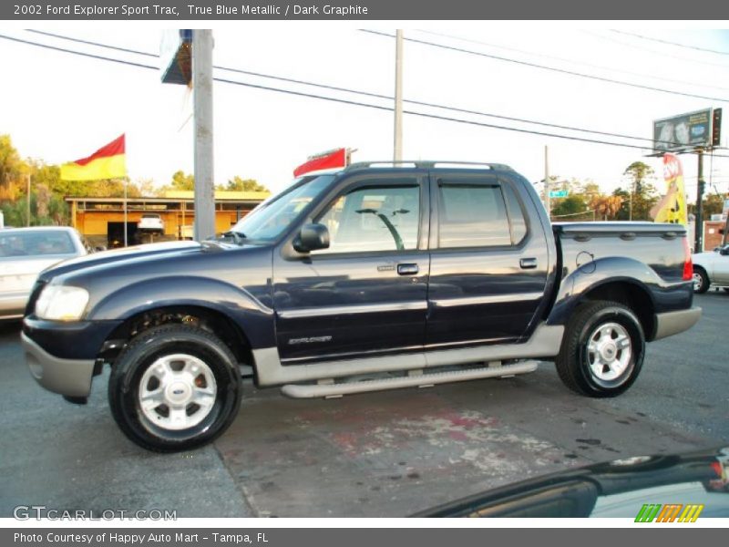 True Blue Metallic / Dark Graphite 2002 Ford Explorer Sport Trac