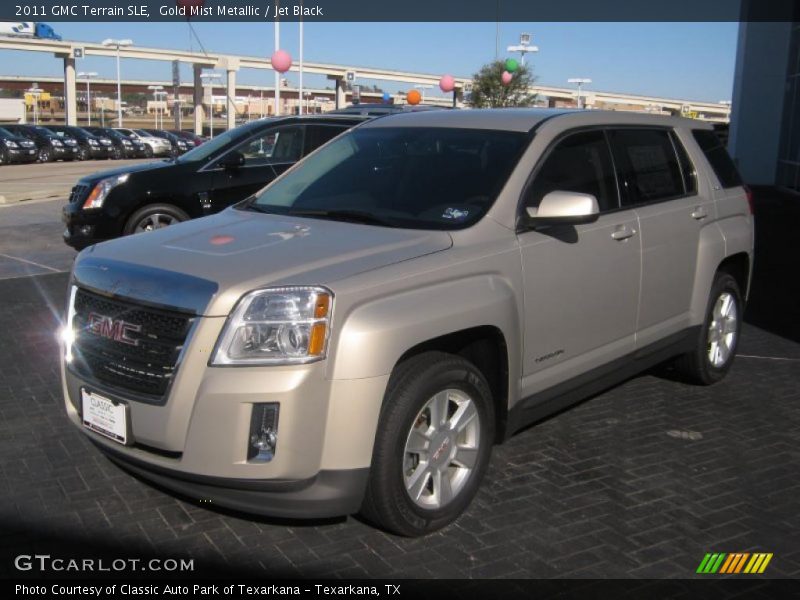Gold Mist Metallic / Jet Black 2011 GMC Terrain SLE