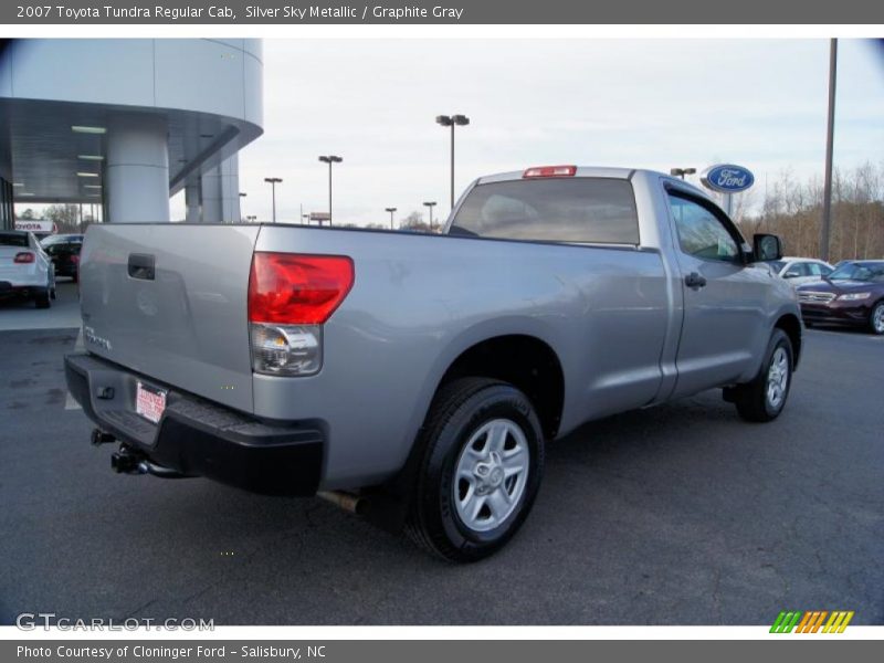Silver Sky Metallic / Graphite Gray 2007 Toyota Tundra Regular Cab