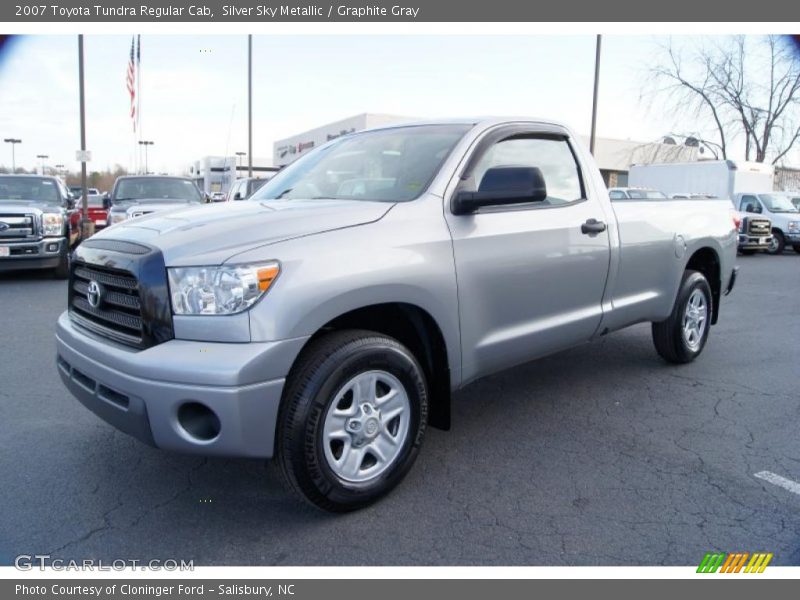 Silver Sky Metallic / Graphite Gray 2007 Toyota Tundra Regular Cab