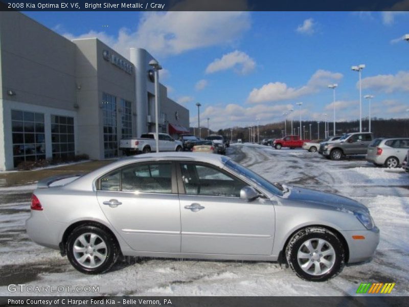 Bright Silver Metallic / Gray 2008 Kia Optima EX V6
