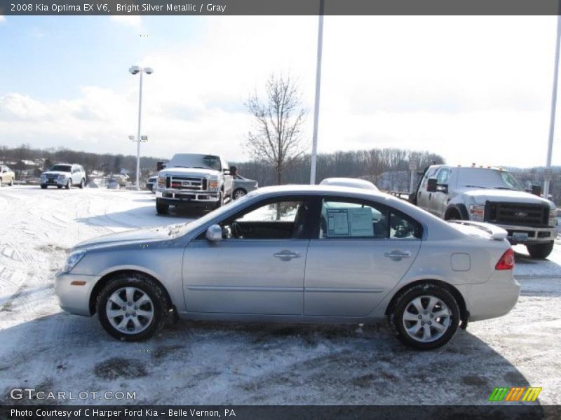 Bright Silver Metallic / Gray 2008 Kia Optima EX V6