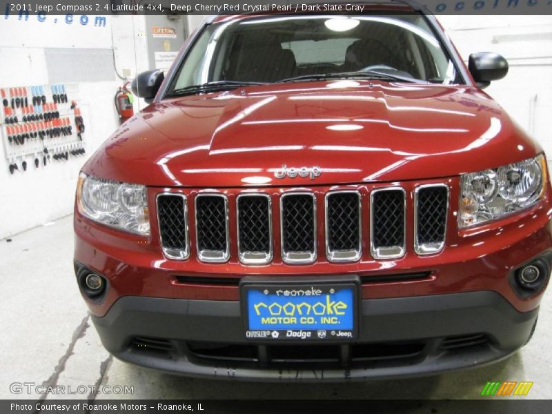 Deep Cherry Red Crystal Pearl / Dark Slate Gray 2011 Jeep Compass 2.4 Latitude 4x4