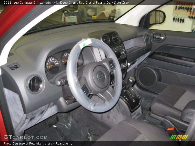 Deep Cherry Red Crystal Pearl / Dark Slate Gray 2011 Jeep Compass 2.4 Latitude 4x4