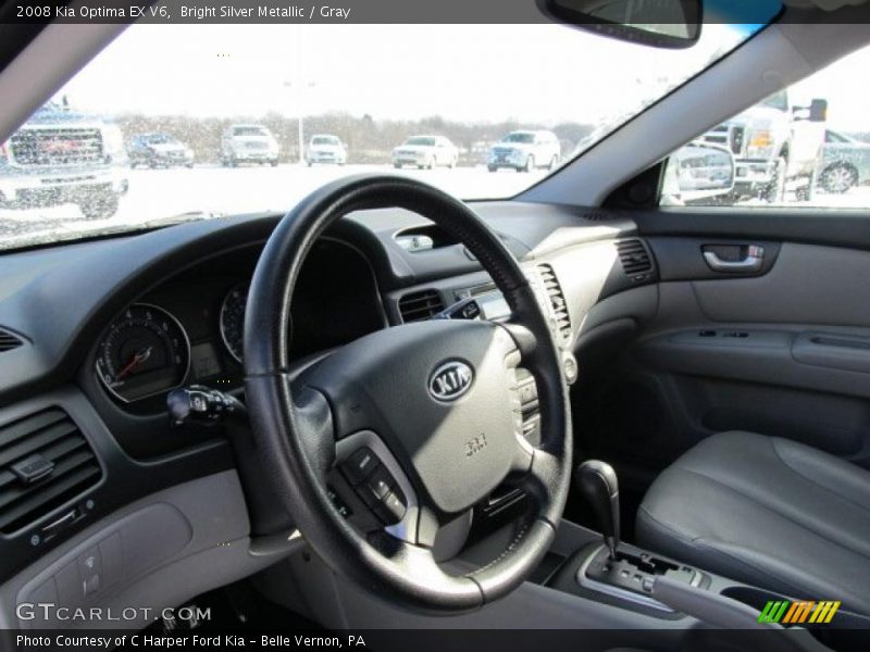 Bright Silver Metallic / Gray 2008 Kia Optima EX V6