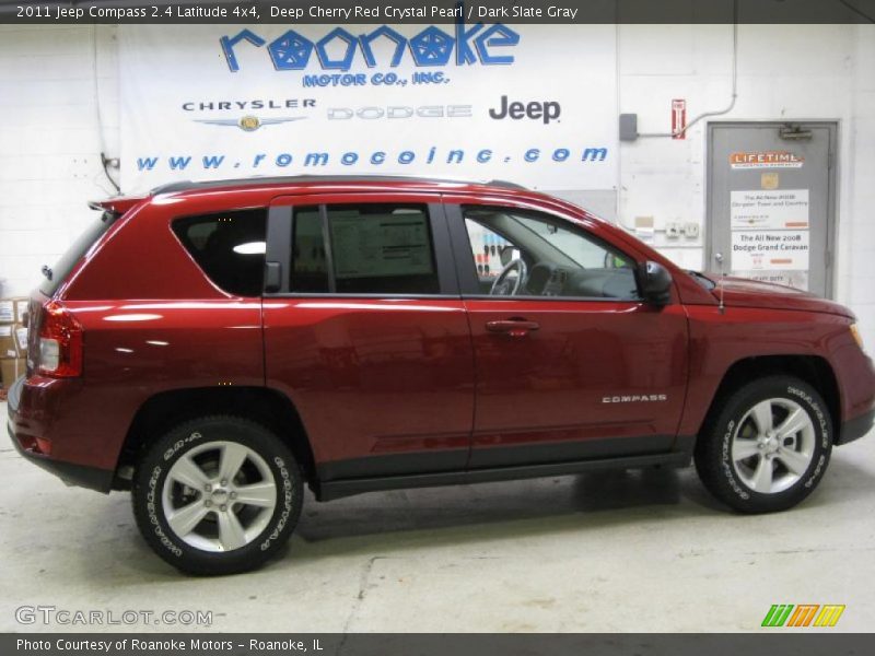 Deep Cherry Red Crystal Pearl / Dark Slate Gray 2011 Jeep Compass 2.4 Latitude 4x4
