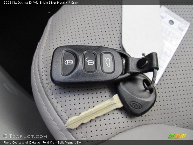 Bright Silver Metallic / Gray 2008 Kia Optima EX V6