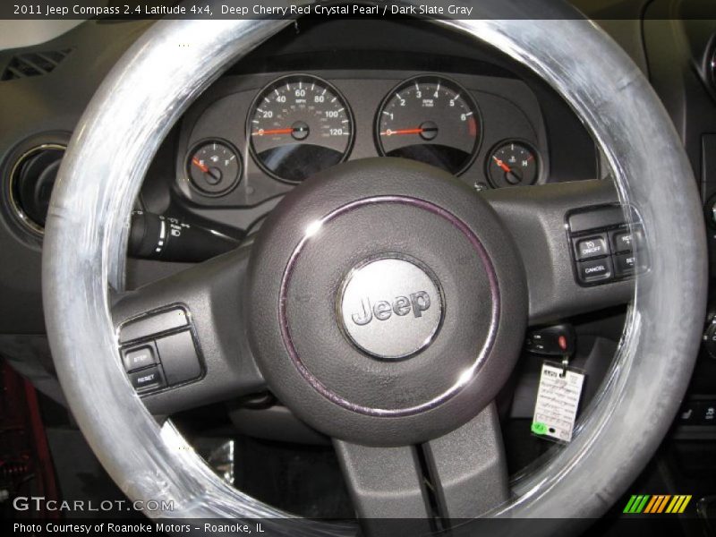 Deep Cherry Red Crystal Pearl / Dark Slate Gray 2011 Jeep Compass 2.4 Latitude 4x4