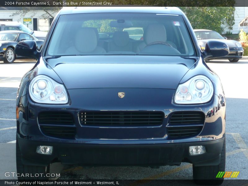 Dark Sea Blue / Stone/Steel Grey 2004 Porsche Cayenne S