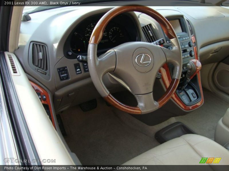 Black Onyx / Ivory 2001 Lexus RX 300 AWD