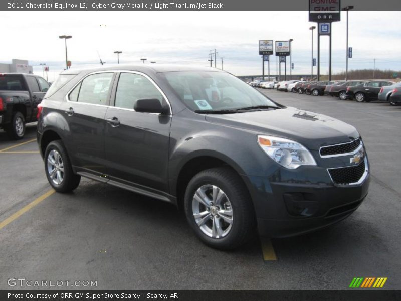 Cyber Gray Metallic / Light Titanium/Jet Black 2011 Chevrolet Equinox LS