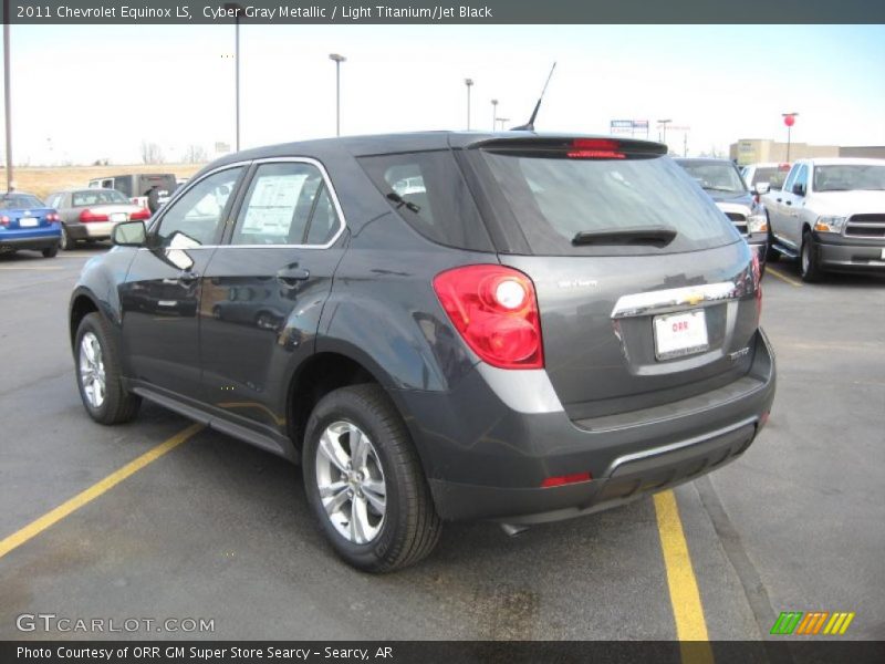 Cyber Gray Metallic / Light Titanium/Jet Black 2011 Chevrolet Equinox LS