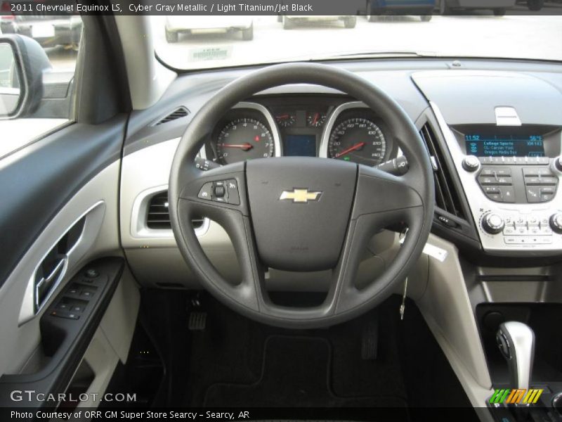 Cyber Gray Metallic / Light Titanium/Jet Black 2011 Chevrolet Equinox LS