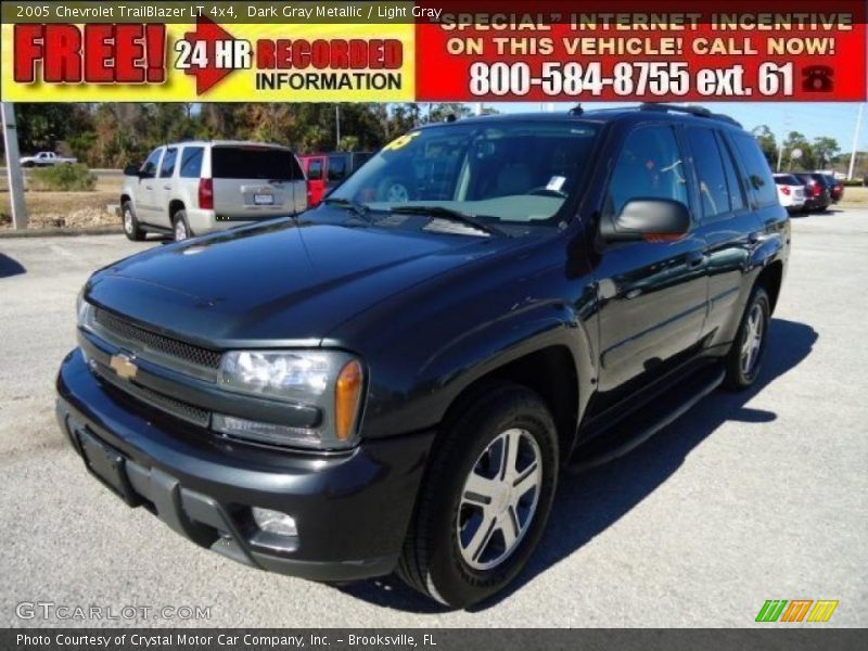 Dark Gray Metallic / Light Gray 2005 Chevrolet TrailBlazer LT 4x4