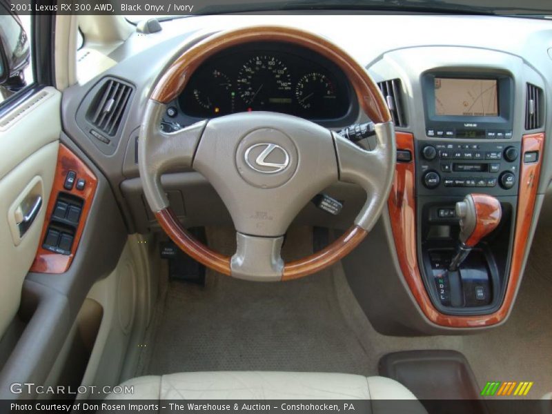 Black Onyx / Ivory 2001 Lexus RX 300 AWD