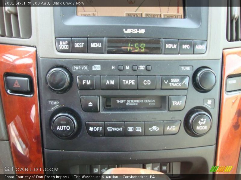 Black Onyx / Ivory 2001 Lexus RX 300 AWD