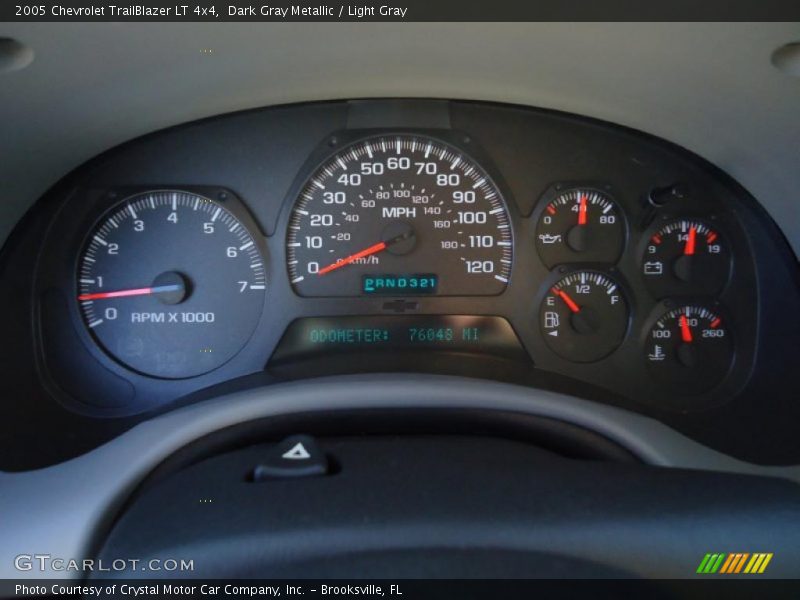 Dark Gray Metallic / Light Gray 2005 Chevrolet TrailBlazer LT 4x4