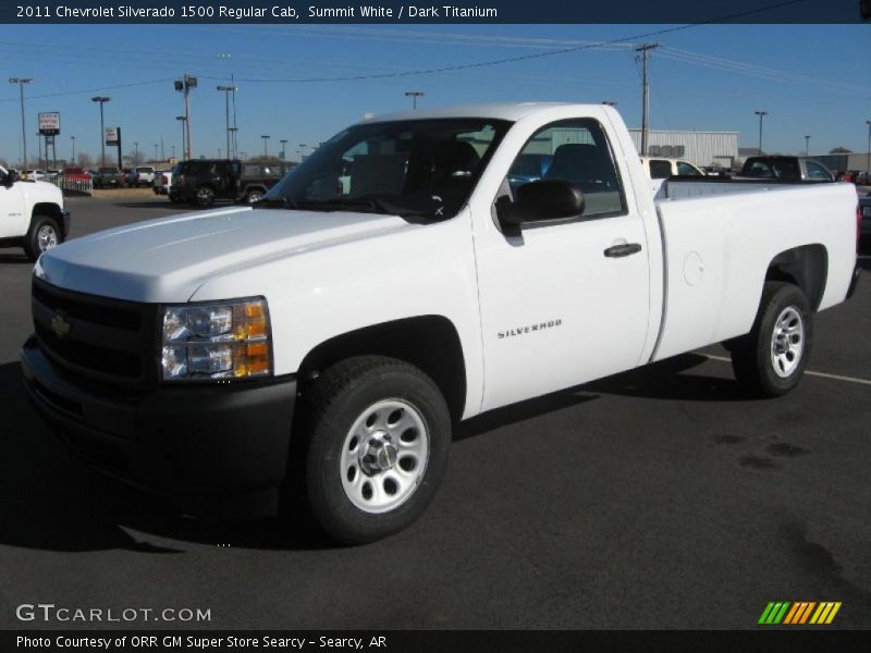 Summit White / Dark Titanium 2011 Chevrolet Silverado 1500 Regular Cab
