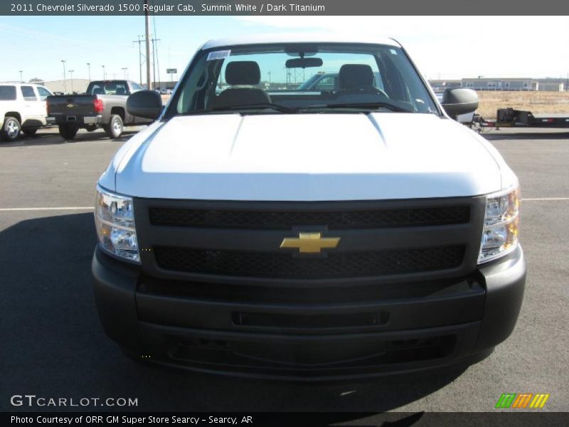 Summit White / Dark Titanium 2011 Chevrolet Silverado 1500 Regular Cab